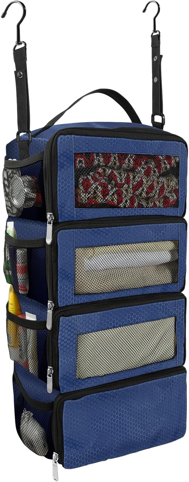Suitcase Organizer, Travel Luggage Organizer Portable Hanging Travel Shelves by Unknown
