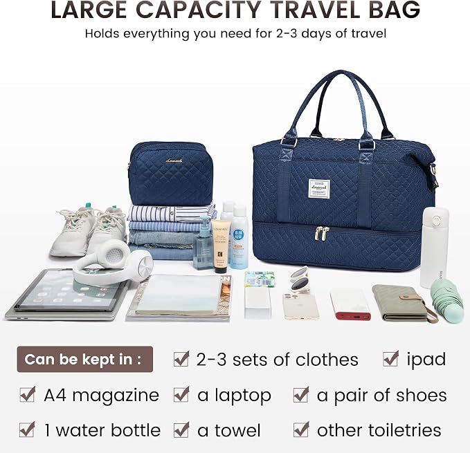 LOVEVOOK Travel Duffle Bag, Weekender Bags - Image 7