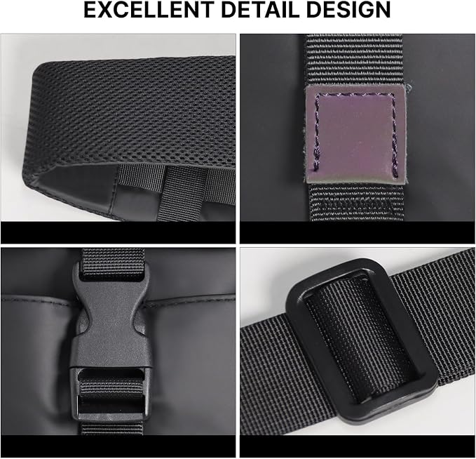 Crossbody Messenger Bag for Women Men Travel Backpack Convertibale Sling Bag - Image 7