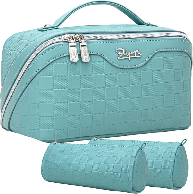 BOYATU Travel Makeup Bag Organizer Cosmetic Bag: 3 Pcs Set Make up Bags by BOYATU