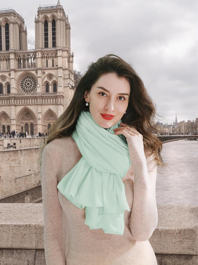VENVSBEE Shawl Wraps for Women, Travel Scarf Soft Blanket Wrap Pashmina Travel - Image 5
