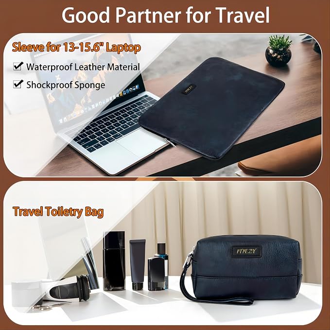 Garment Bag for Travel, Convertible Carry on Garment Duffel Bag for Men 3Pcs - Image 3