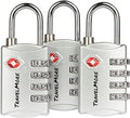 3 Pack TSA Luggage Locks with 4 Digit Combination – Heavy Duty Set Your Own by TravelMore