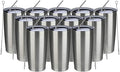 MEWAY 20oz Tumbler 12 Pack Double Wall Vacuum Insulated Travel Mug Bulk by MEWAY