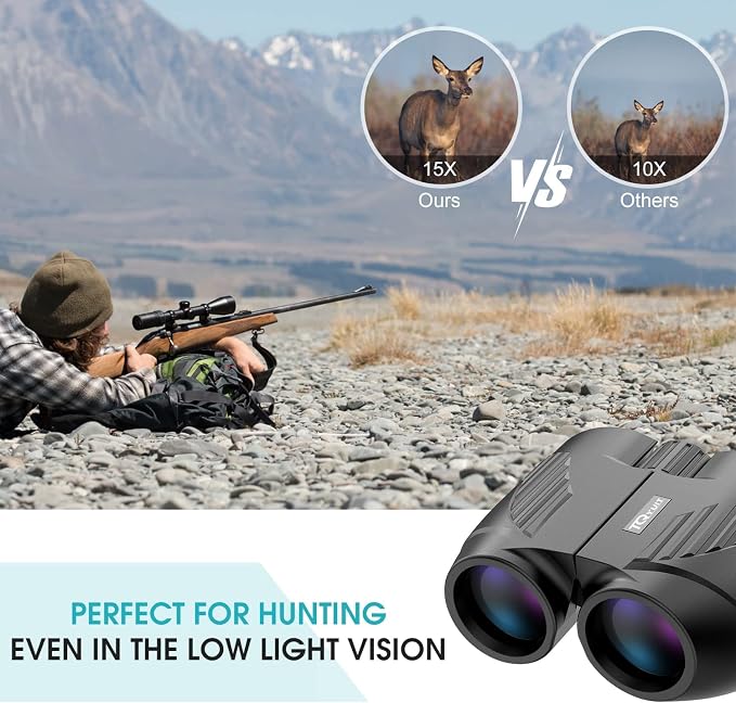 20x25 Binoculars for Adults and Kids, High Power Easy Focus Compact Binoculars - Image 5