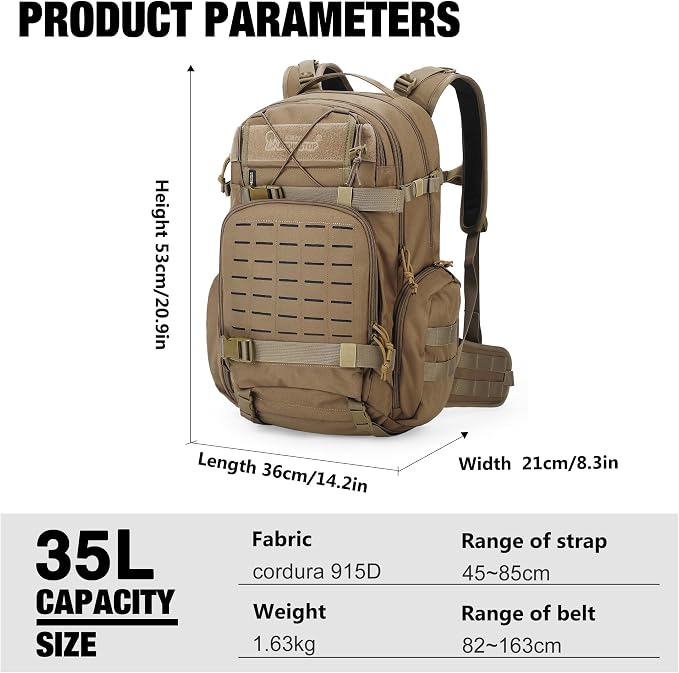 Mardingtop 35L Molle Tactical Military Backpack - Image 3