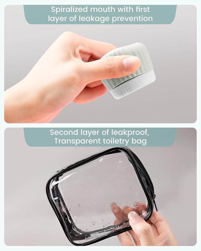 Travel Containers for Toiletries 4 Pack, TSA Approved Travel Size Toiletries - Image 4