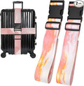 Pink Clouds Luggage Straps for Suitcases, Adjustable Luggage Travel Belts to by Unknown