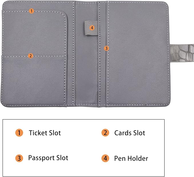 Melsbrinna Premium Leather Passport Holder Covers Case, Waterproof Rfid - Image 4