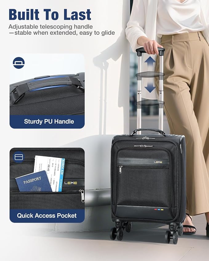 Lekebobor 16 Inch Underseat Carry On Luggage - Image 5