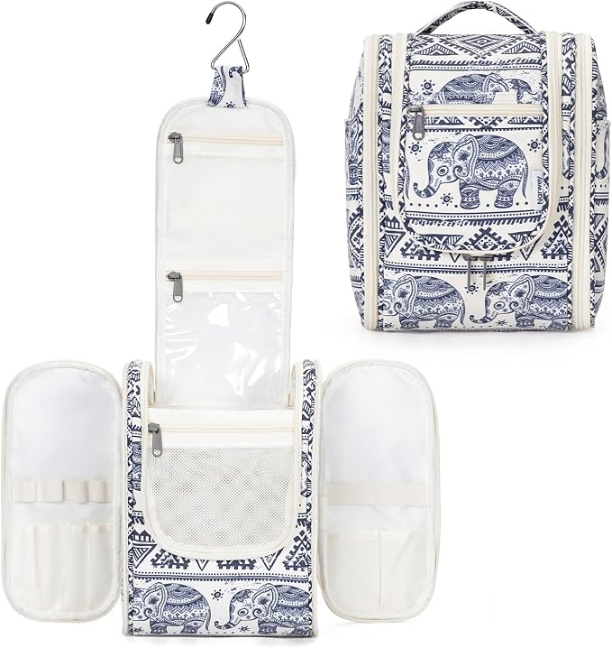 Narwey Small Hanging Toiletry Bag Women Travel Makeup Bag Organizer Toiletries by Narwey