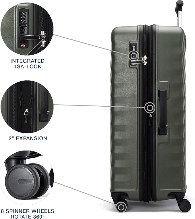 Travelpro Maxlite Air V2 Hardside Expandable Checked Luggage, 8 Spinner Wheels - Image 4