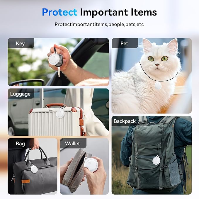 Tags-4 Pack, Smart Bluetooth Tracker Work - Image 5