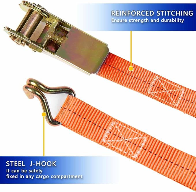 Ratchet Straps, 1 Inch x 16.4 Feet - Image 4