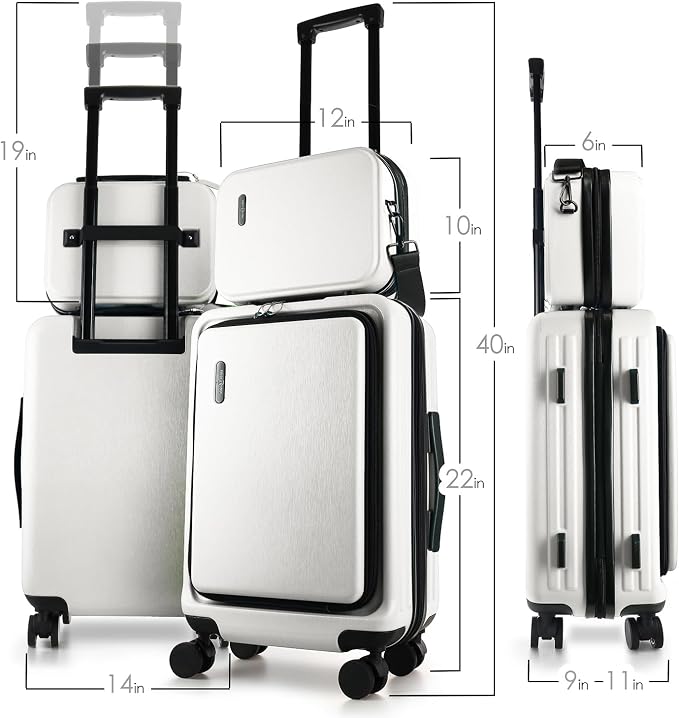 22 Inch Carry On Luggage 22x14x9 Airline Approved, Carry On Suitcase - Image 2