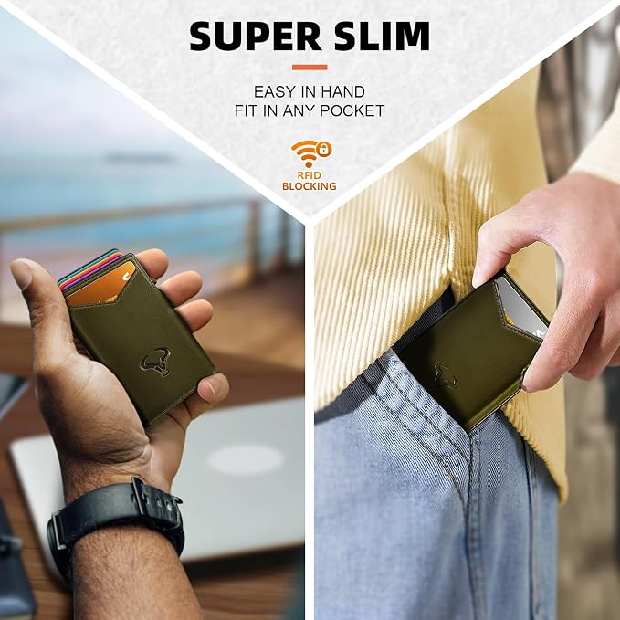 BULLIANT Men Wallet Gift Boxed, Slim Front Pocket Wallet Money Clip Card Holder - Image 7