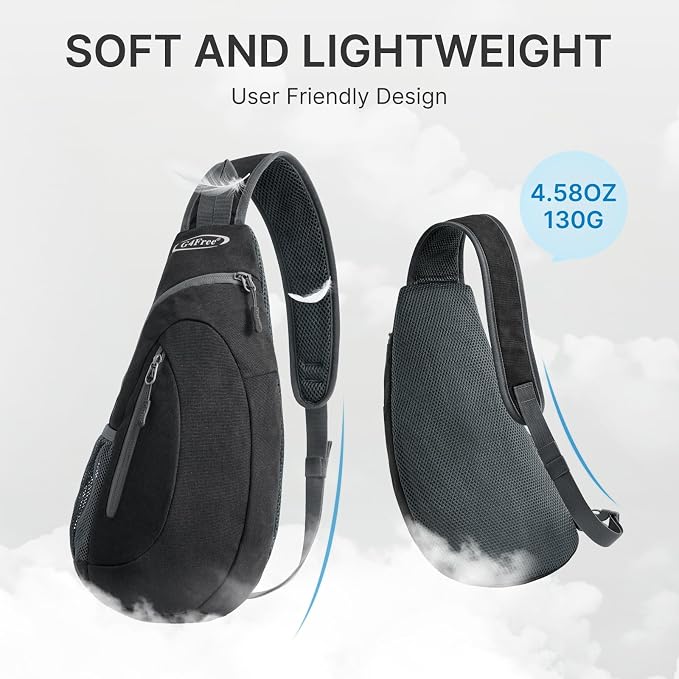 G4Free Sling Bag for Men Women, Small Crossbody Backpack Lightweight Chest - Image 7