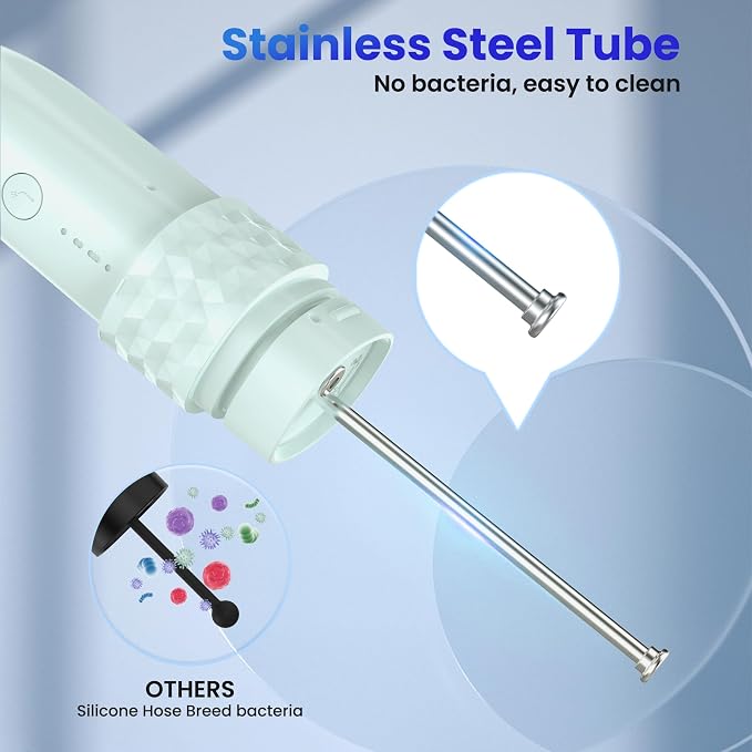 Portable Water flosser with Electric Toothbrush, 2 in 1 Teeth Cleaning Kit - Image 4