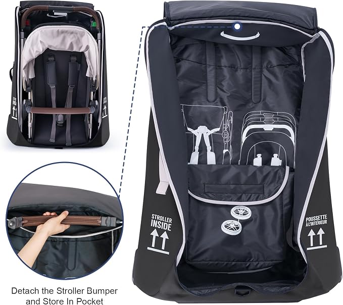 Stroller Bag for Airplane, Stroller Travel Bag Compatible - Image 5