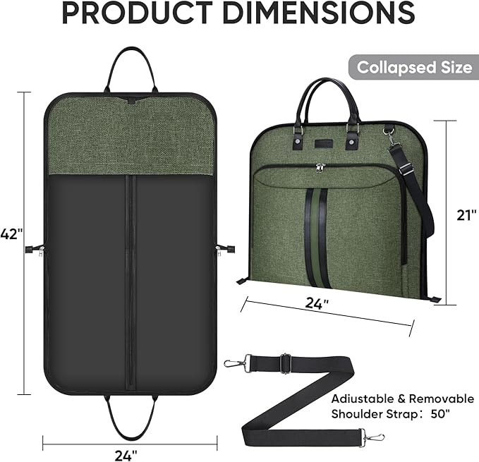 BALEINE Travel Garment Bag, Travel Suit Bag - Image 4