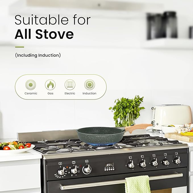 Kitchen Academy Removable Handle Pots and Pans Set - Image 3