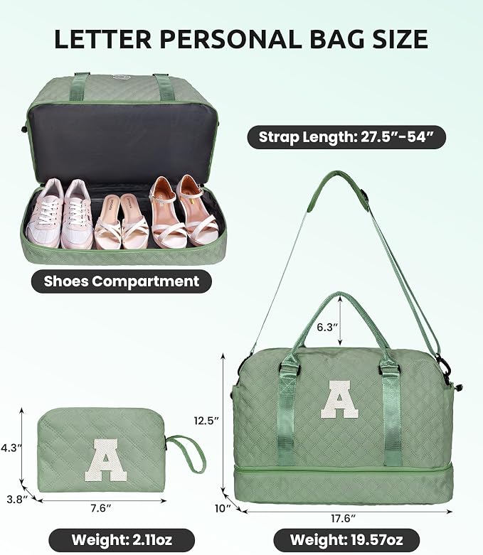 Gifts for Daughter Age 8 9 10 11 12 13 14-Initial Travel Bag - Image 7