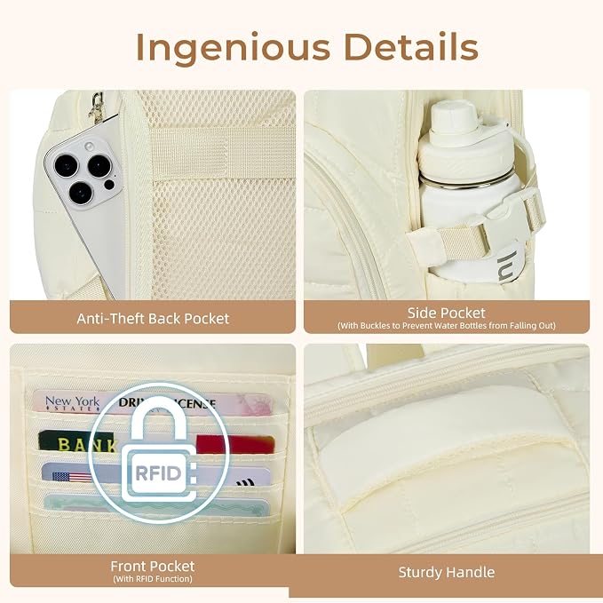 CLUCI Wrinkle-Resistant Laptop Backpack - Image 6