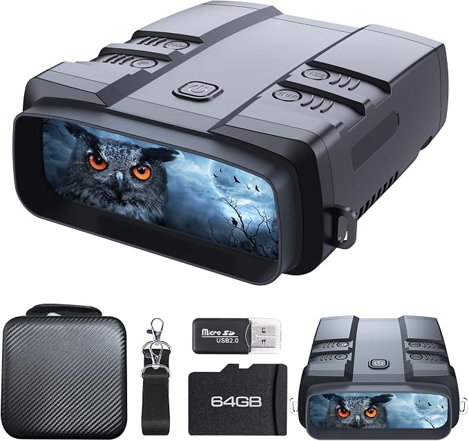 Night Vision Goggles, True 4K Night Vision Binoculars, Built-in Powerful by VABSCE