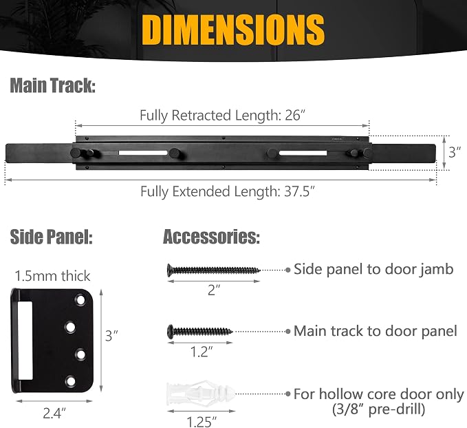 Door Bar Lock - Patented Door Barricade Security Bar - Home Safety Improvement - Image 5