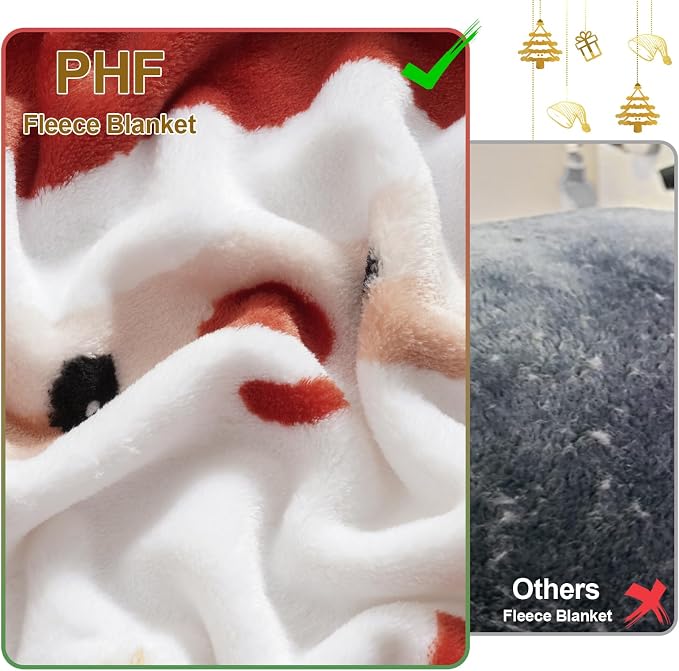 PHF Printed Fleece Blanket Twin Size, No Shed No Pilling Ultra Soft Plush Cozy - Image 4
