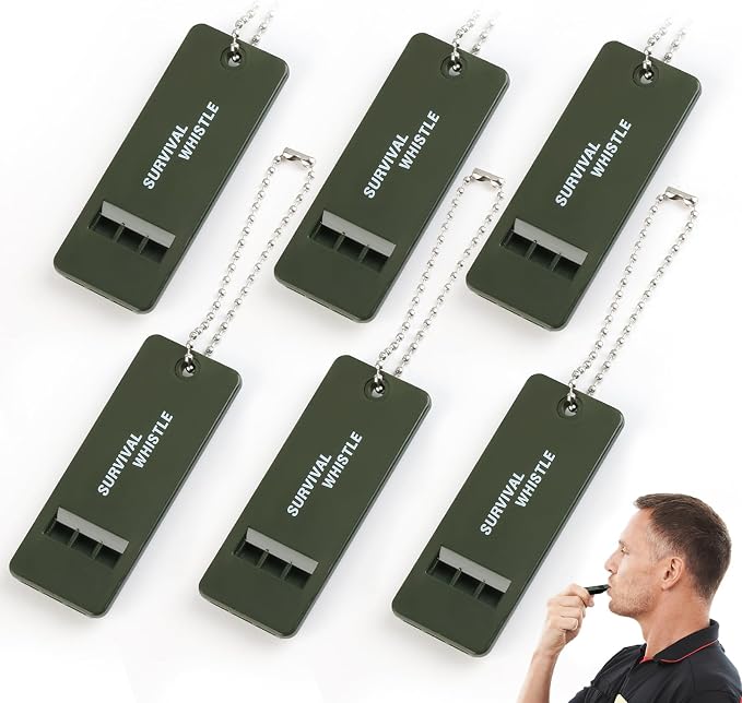 120 dB Emergency Whistles for Teachers, Flat Self Defense Safety Whistle by Unknown
