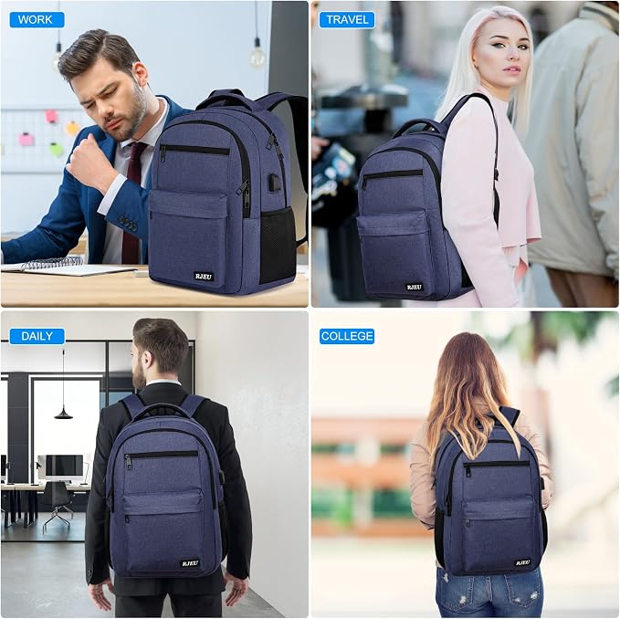 Laptop Backpack for Men Teens Boys, Water-Resistant 15.6 Inch College Bookbag - Image 7