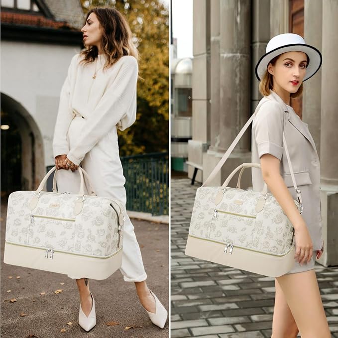 Weekender Bag for Women, Travel Duffel Bag Carry On Overnight Bag - Image 7