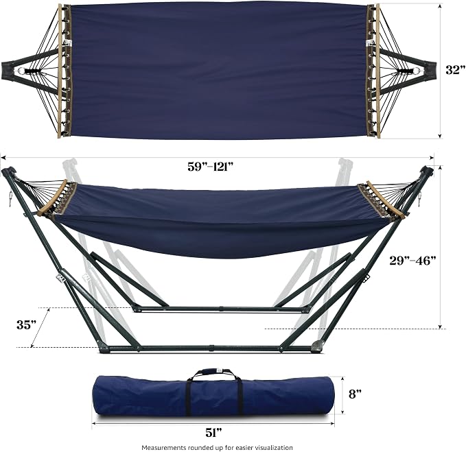 Tranquillo Ultimate Relaxation Portable Hammock Stand - Image 2