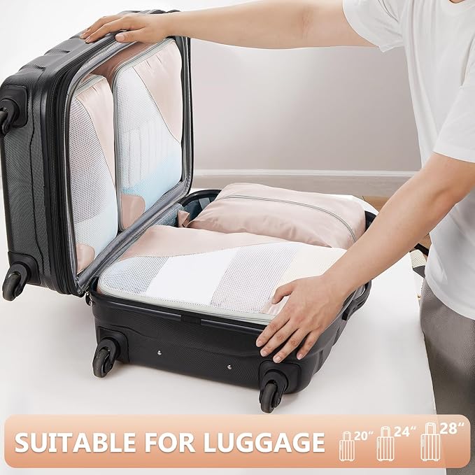 10 Set/8 Set Packing Cubes for Travel, Gifts for Women Mom, Anti-Tearing - Image 5