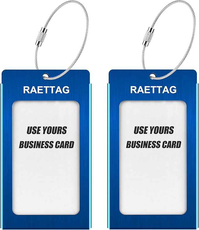 Luggage Tags Metal Suitcase Tags Travel Bag ID Identifier Luggage Tag - Image 2