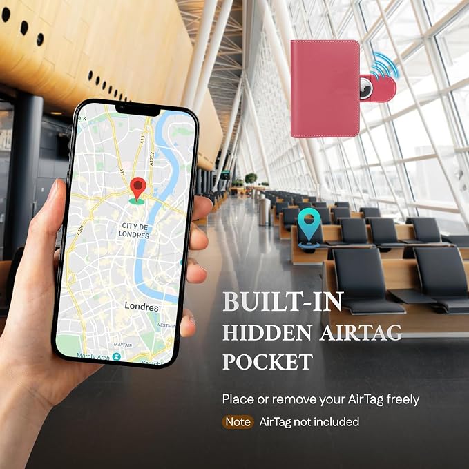 ALLIVE Rfid Passport Holder for Travel, Rfid Passport Cover Wallet, Genuine - Image 4