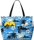 Beach Bag for Women Beach Tote Bag Waterproof Sandproof Large Bags by NLZI