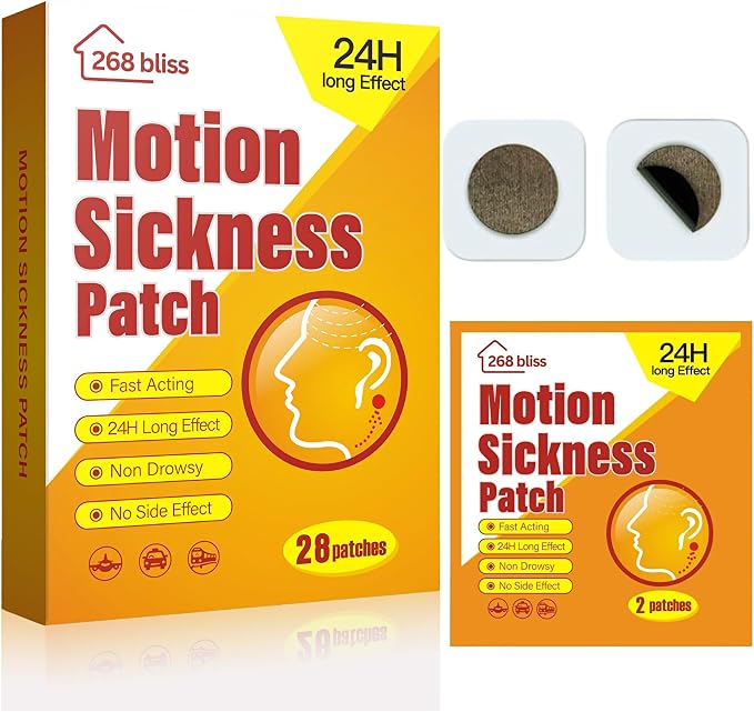 Motion Sickness Patches for Cruise, Park Rides by HealthyTeaforaHealthyYou