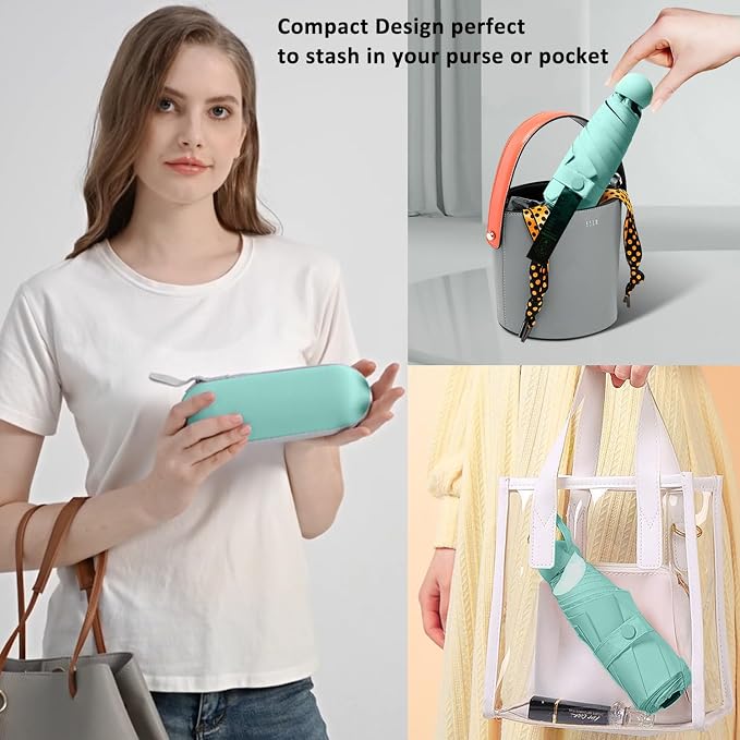 BAODINI Travel Mini Umbrella for Purse - Image 3