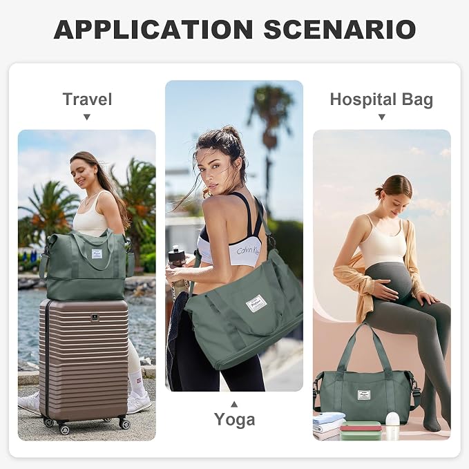 Travel Duffel Bag, Sports Tote Gym Bag, Shoulder Weekender Overnight Bag - Image 3