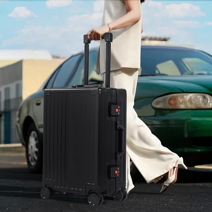 UrbanExplorer 24Inch All Aluminum Check In Luggage Heavy Duty Hard Shell - Image 5
