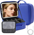 Travel Makeup Bag with LED Lighted Mirror, Travel Makeup Organizer, 3 Color by MORMIDTravelMakeupBag