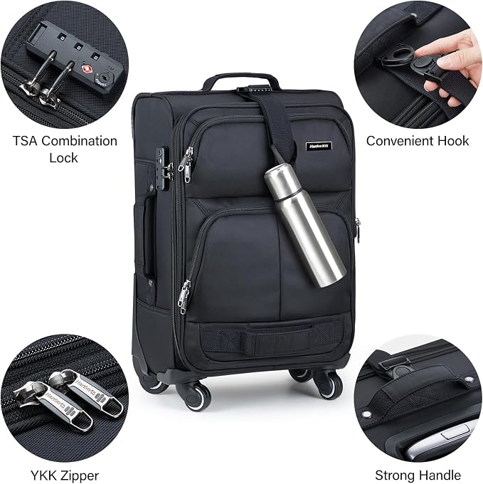 Hanke Luggage Sets 2 Piece Softside Expandable Luggage - Image 8