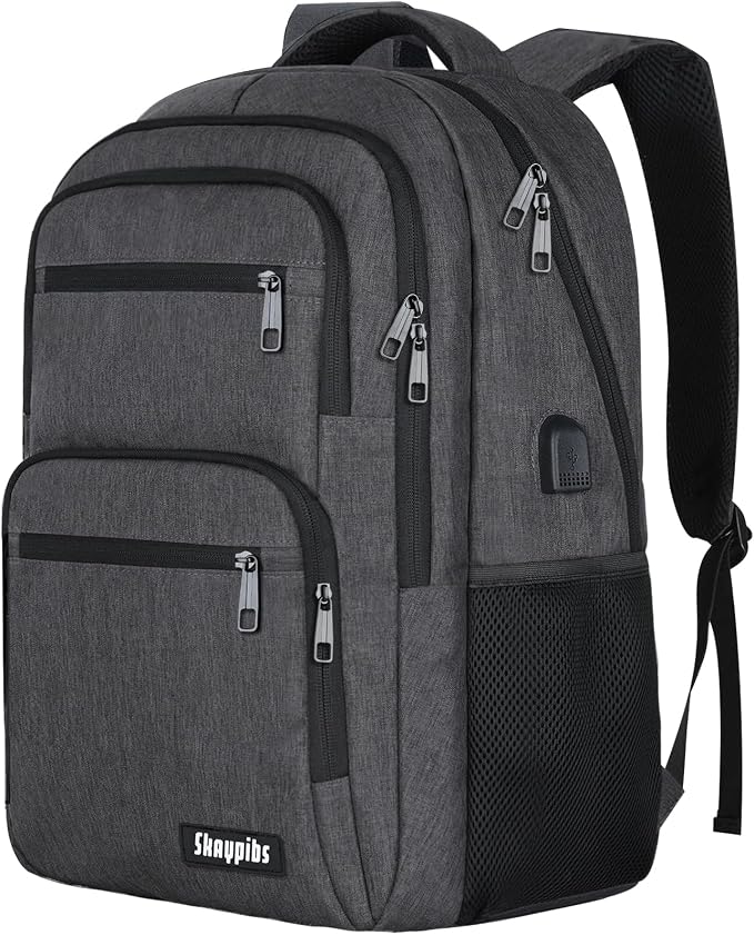 Backpck for Men Women, School Backpack for Boys Teens, 15.6 inch Laptop Back by Skaypibs
