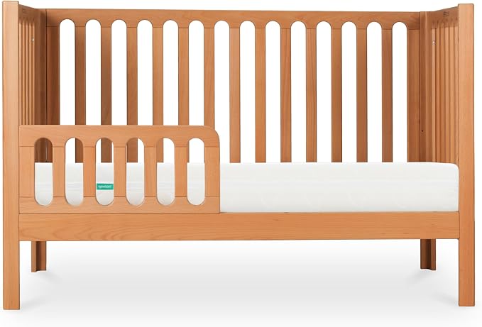 Newton Baby Galileo Standard Crib, Solid Beech Wood in Chestnut Color, 3-in-1 - Image 7