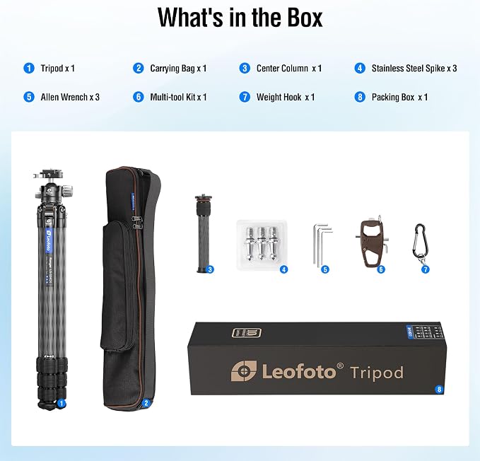 71" Carbon Fiber Travel Tripod - Image 7