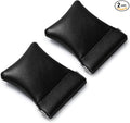 2 Pack PU Leather Slim Engagement Wedding Ring Pouch Leather Jewelry Pouch by Woodten