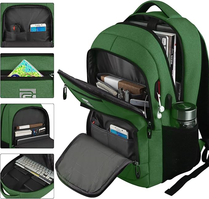 Laptop Backpack, Business Travel Anti Theft Slim Durable Laptops Backpack - Image 2