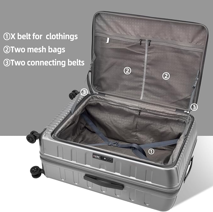 2 Pieces 20/29 Luggage Sets, 20 Inch Cabin Luggage - Image 7